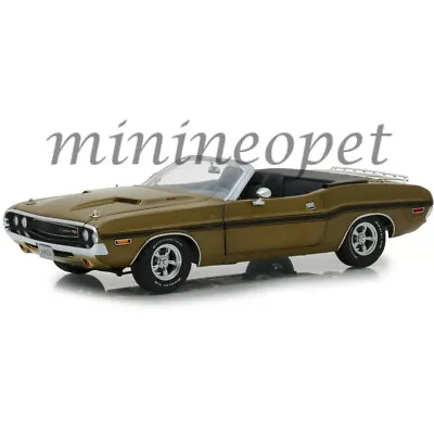 Greenlight 13527 1970 Dodge Challenger R/t Convertible 1/18 Diecast Car Gold • $50.40