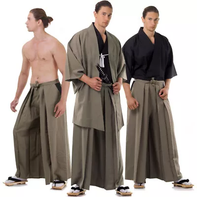 Japanese Samurai Kimono Set Kendo Gi Hakama Pants Haori Jacket Cosplay Costume • $39.90