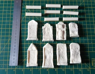 Gravestones / Head Stones X8 For Sm32 16mm Gscale Garden Railway  • £10