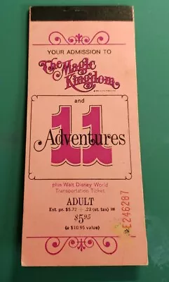 Vintage 1970s Disneyland Magic Kingdom Ticket Coupon Book Disney Original  • $19.99