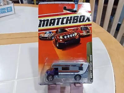 MBX MOTOR HOME Vehicle #78 (1:64 Scale)  2009 MATCHBOX # T1548 OUTDOOR SPORTSMAN • $4.95
