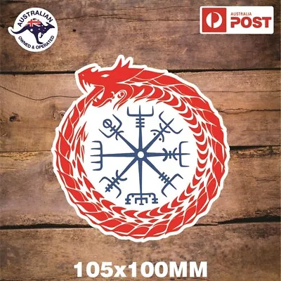 Viking Compass Sticker Valknut Odin Valhalla Scandinavian Nordic • $6.20