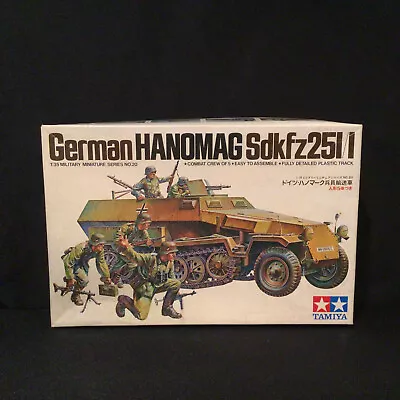 Vintage TAMIYA 1/35 German Sdkfz2511 Hanomag Plastic Model No. MM120-700 • $29.49