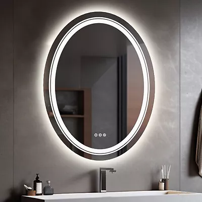 Wisfor Anti-Fog Bathroom Mirrors W/ Dual Illuminated Vanity Mirror Dimmable  • $89.90