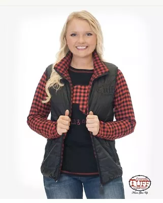 Cowgirl Tuff Reversible Vest Medium NEW! • $39.99