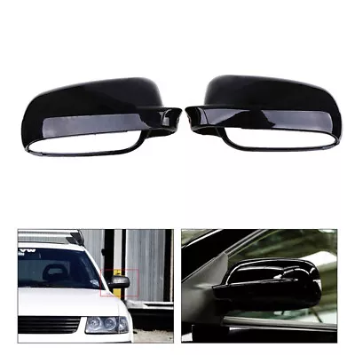 Gloss Black Rear View Mirror Cover Cap For VW GTI Golf Jetta MK4 1998 1999-2004 • $28.67