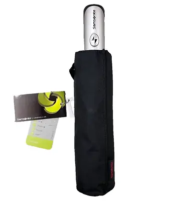 Samsonite Auto Open Auto Close Compact Foldable Umbrella Black • $45