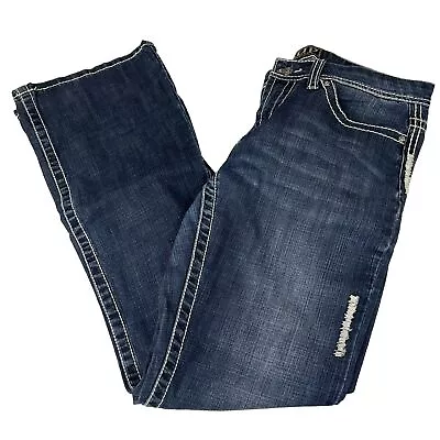 Cowgirl Up Women’s Jeans Bootcut 30/34 Dark Wash Blue Western Denim #0821 • $24.71