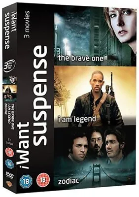 I Am Legend/Zodiac/The Brave One DVD (2008) Will Smith Lawrence (DIR) Cert 18 • £2.66