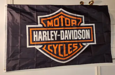 Harley Davidson Classic Chopper Logo Banner 3x5 Ft Mancave Garage Flag MX/SX • $13