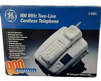 GE 900 MHz Two-Line Cordless Telephone Model 2-9920 White House Phone- Open Box • $35.99