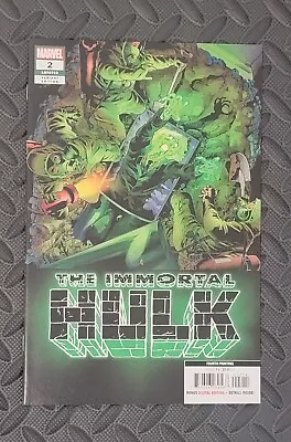 Immortal Hulk #2 2019 MARVEL 4th Print  1st Dell Frye / Doctor Frye NM+ RARE • $9.50