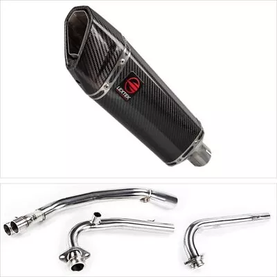 Lextek Exhaust System Stainless Steel 300mm Exhaust For Yamaha T-Max 530 14-16 • $498.82