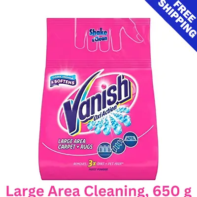 Vanish Carpet Cleaner + Upholstery Power Powder Large Area Cleaning 650 G • £19.98