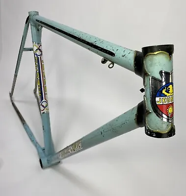 Vintage Jeunet Lugged Steel Road Bicycle Frame 52CM Simplex Dropouts Fixie • $199