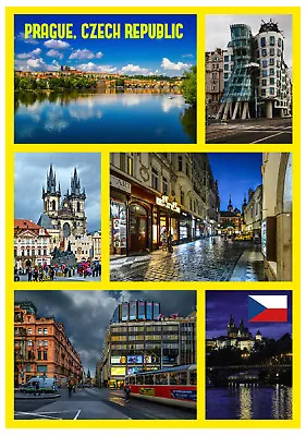 $3.18 • Buy Prague, Czech Republic - Souvenir Novelty Fridge Magnet - Flags / Sights / Gifts
