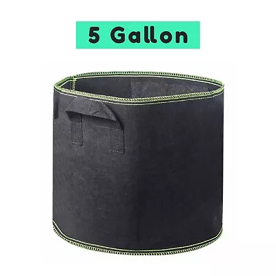 2 Pack Grow Bags-Thickened Nonwoven Plant Fabric Pots-Double Reinforced Handles • $7.99