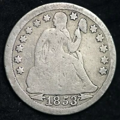 1853 Seated Liberty Silver Dime CHOICE G FREE SHIPPING E239 VCN • $20