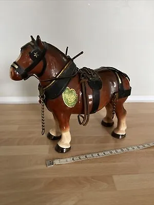 Shire Horse Figure MELBA WARE -  BROWN 16 Cms TALL • £10