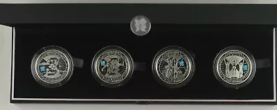 The Royal Mint 2012 Countdown To London 4 X £5 Silver Proof Coin Set 2009 - 2012 • £259