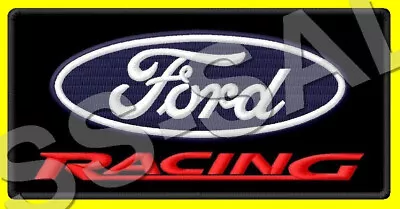 FORD RACING EMBROIDERED PATCH  IRON/SEW ON ~5  X 2-3/8  V8 RALLY WRC TRUCK GT 40 • $13