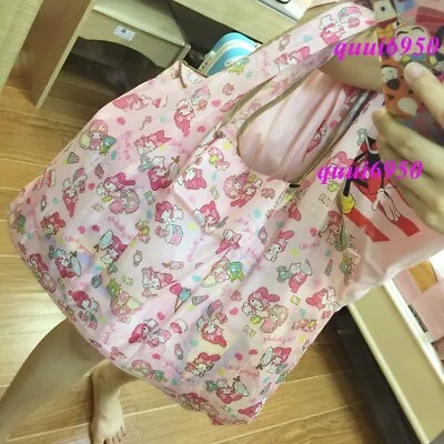 Cute Pink My Melody Foldable Shopping Bag Grocery Recycle Eco-friendly Tote Gift • $4.54