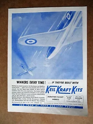 £6 • Buy Keil Kraft Kits Model Planes Full Page Advert 1941