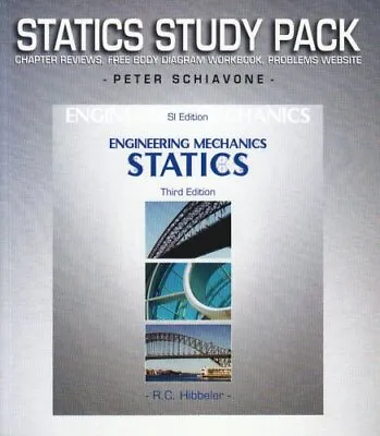 £7.47 • Buy Engineering Mechanics Statics SI Edition Study Pack-Russell Hibb