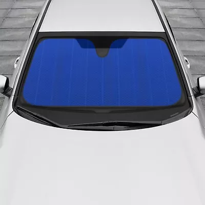 Auto Sunshade Blue Foil Reflective Windshield For Car Cover Visor Jumbo Size • $15.29