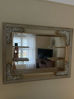 $200 • Buy Vintage Mid Century Modern Shadow Box Mirror Roses
