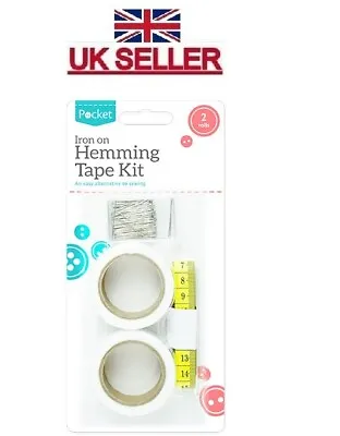 2 X Large 8m Wonder Web Hemming Tape Web Kit Easy Web Roll 2 Cm Hem Just Iron On • £3.25