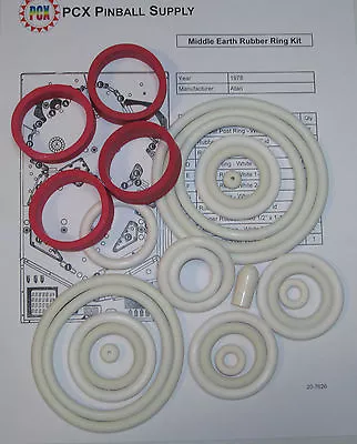 1978 Atari Middle Earth Pinball Machine Rubber Ring Kit • $26.45