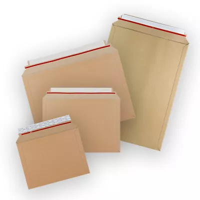 Brown Capacity Book Mailer Manilla Peel&Seal Envelopes C3/A3 C4/A4 C5/A5 Sizes • £4.69