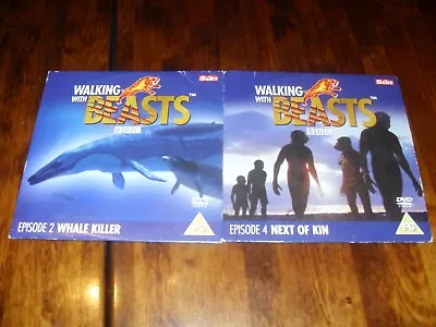 WALKING WITH BEASTS - EPISODES 2 & 4 WHALE KILLER & NEXT OF KIN - 2 PROMO DVD's • £0.99