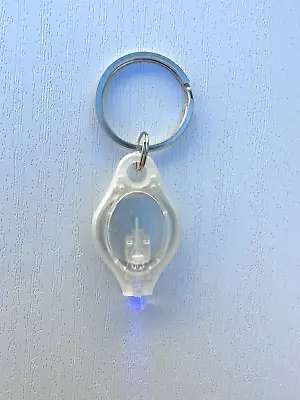 Mini LED Light Clear Keychain Outdoor Safety Badge Reel Lanyard Accessory • $1.99