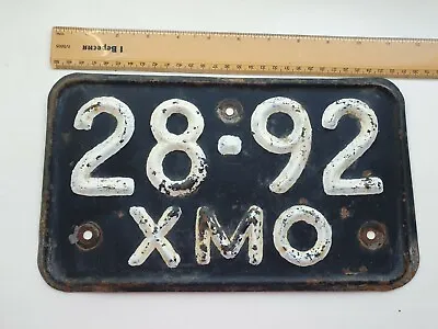 Motorcycle License Plate Ukraine Vintage Soviet USSR Car Numbers • $32