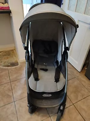 Graco Fast Action Fold DLX Travel System - Dove Grey • £90