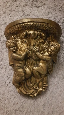 £41 • Buy Architectural Cherub Angel Corbel Shelf Bracket Plaster Wall Decor Plaque New