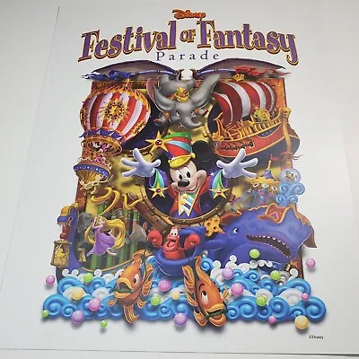 Disney Festival Of Fantasy Parade Poster Magic Kingdom Mickey Mouse Dumbo Minnie • $40