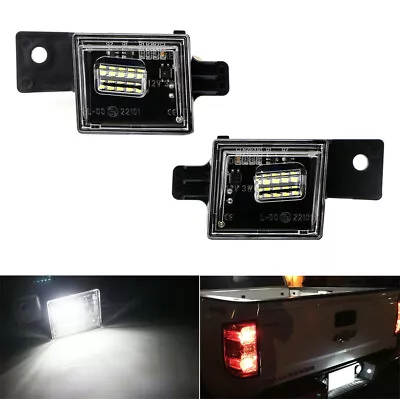 Full White LED License Plate Light Tag Kit For Chevy Silverado GMC Sierra Canyon • $9.49