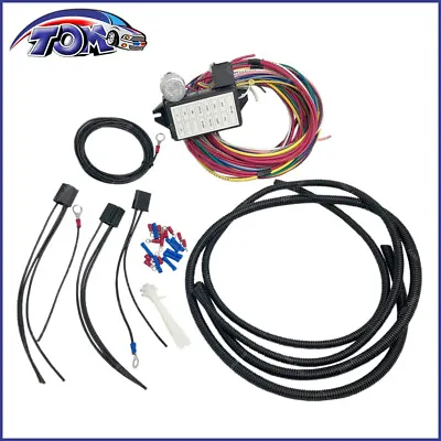 12 Circuit Universal Wiring Harness Muscle Car Hot Rod Street Rod XL Wires • $30.88