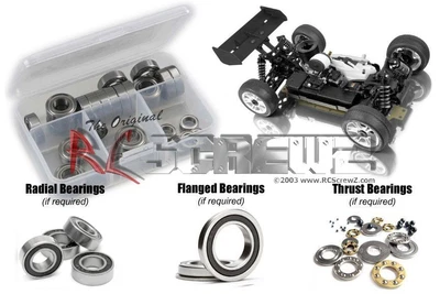 $55.79 • Buy RCScrewZ XRAY XB9 1/8th Nitro (#350007) Rubber Shielded Bearing Kit - Xra041r