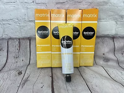 LOT OF 4 Matrix SoColor Reflect Permanent Hair Color 3 Oz PRE-BLONDED 4RV+ • $19.49