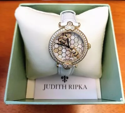 Judith Ripka Gold-tone Bumble Bee Gemstone Watch Sterling W/ CZ Accents NWT /NIB • $269.99