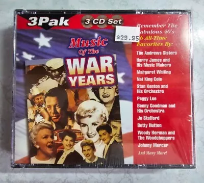 Music Of The War Years Fabulous 40's 3 CD Set New Sealed 36 All-Time Favorites • $8.50