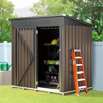 5x3FT Outdoor Storage Shed Heavy Duty Metal Tool Sheds Storage House Lockable BN • $150.52