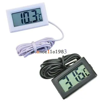 £1.50 • Buy LCD Digital Thermometer For Fridge/Freezer/Aquarium/FISH TANK Temperature
