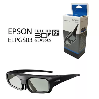 New Genuine ELPGS03 RF 3D Glasses For Epson Projector With USB Cable EH-TW5100 • $48.95