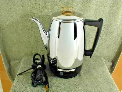 Vintage GE GENERAL ELECTRIC AUTOMATIC PERCOLATOR 36P12 COFFEE POT MAKER • $65