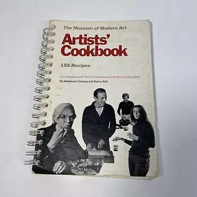 Rare The Museum Of Modern Art Artists’ Cookbook 155 Recipes 1977 Madeleine Conwa • $800